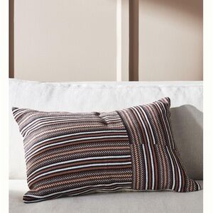 (2) New with Tag Amber Lewis for Anthropologie Striped Pillows w/ Inserts